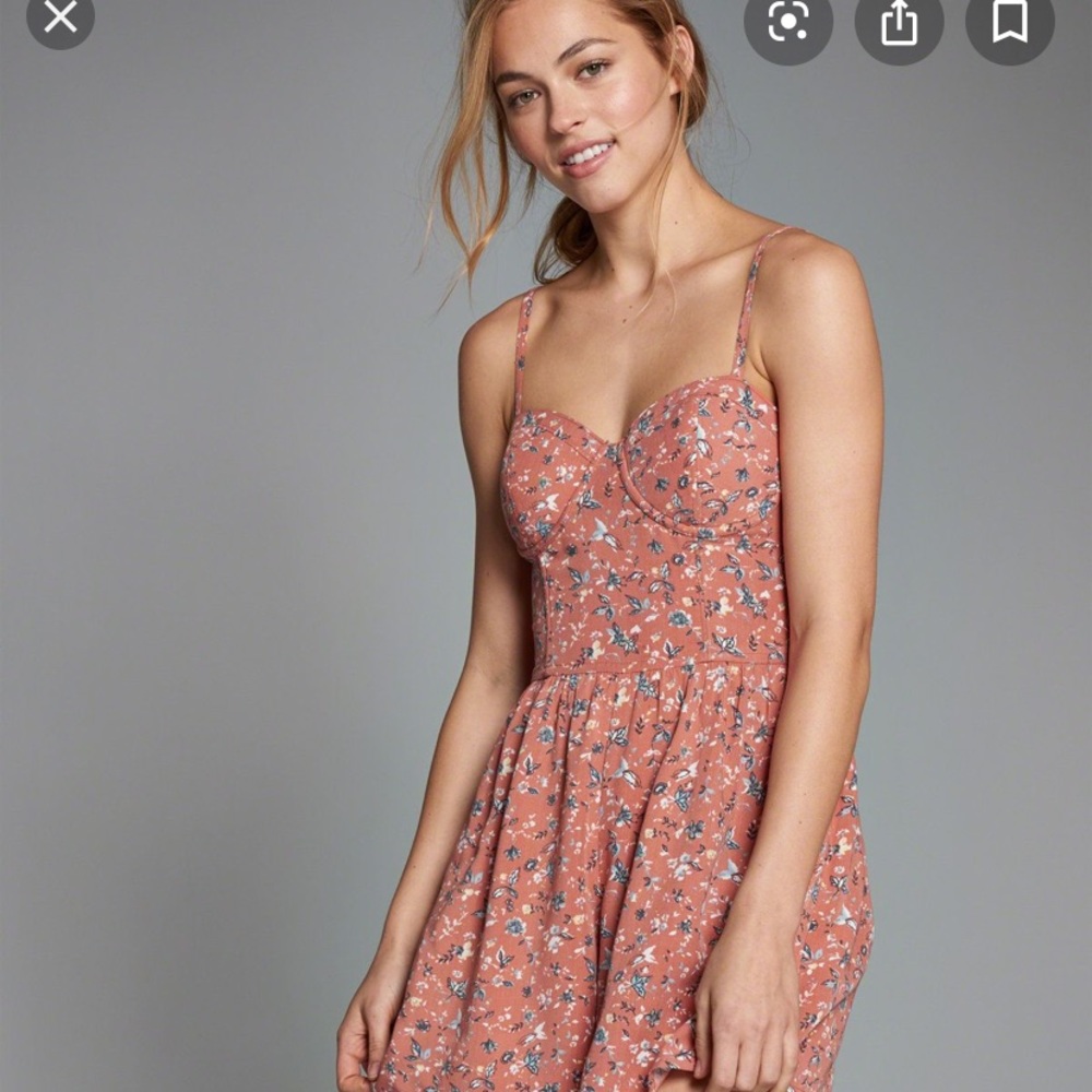 Abercrombie floral Corset Romper